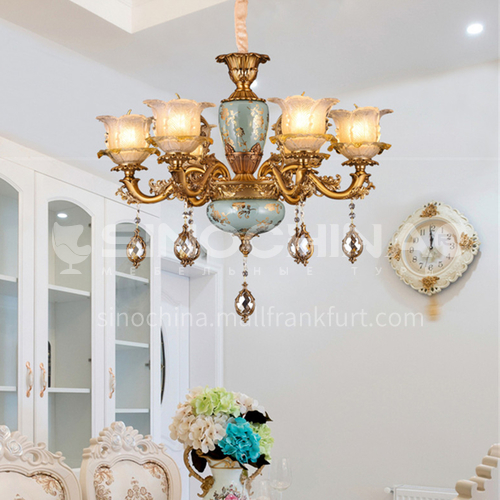 American chandelier living room lamp dining room bedroom modern minimalist European chandelier-BYM-9044